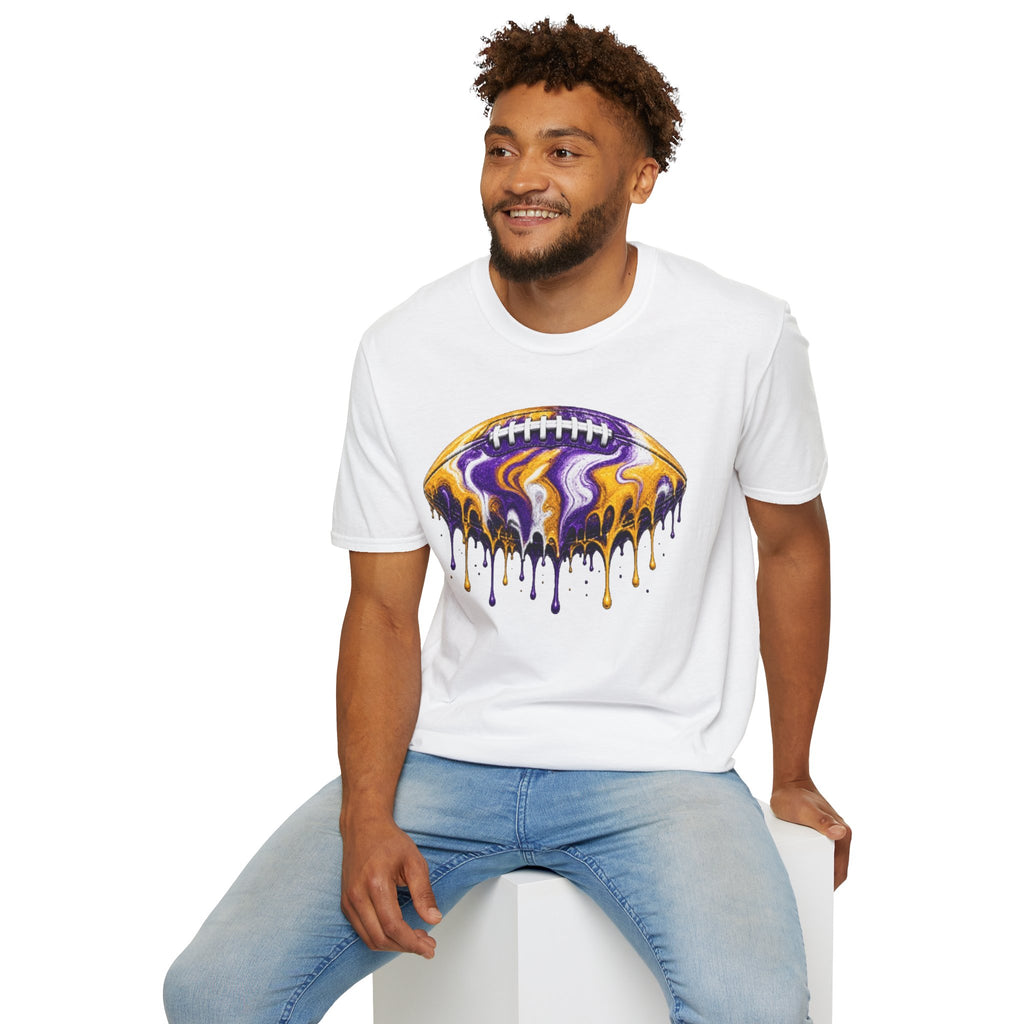 LSU Football Drip T-Shirt