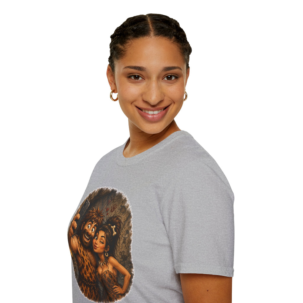 Caveman Couple Selfie T-Shirt