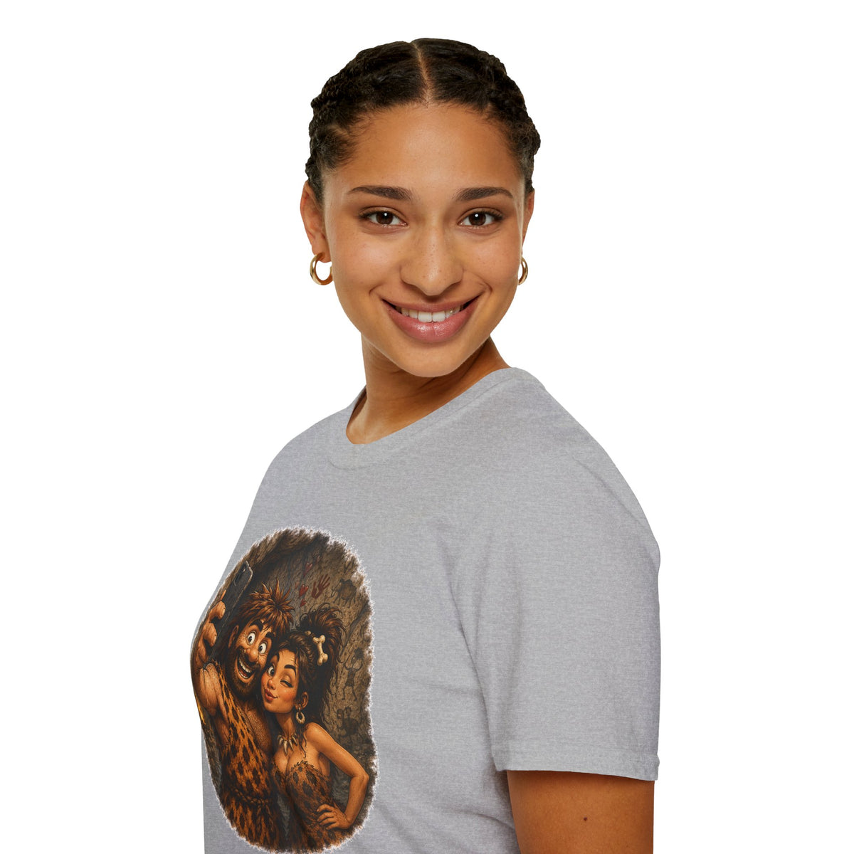 Caveman Couple Selfie T-Shirt