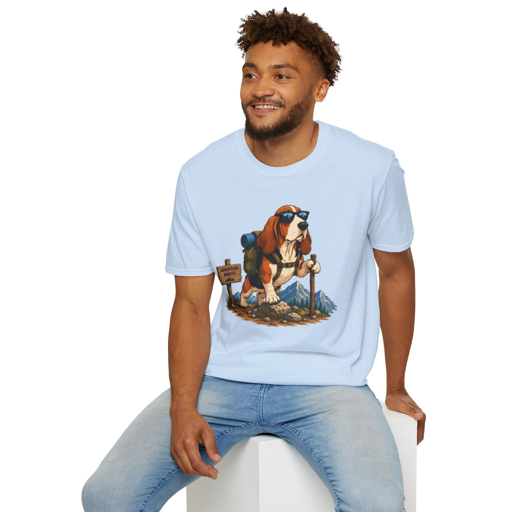 Hiking Basset Hound T-Shirt