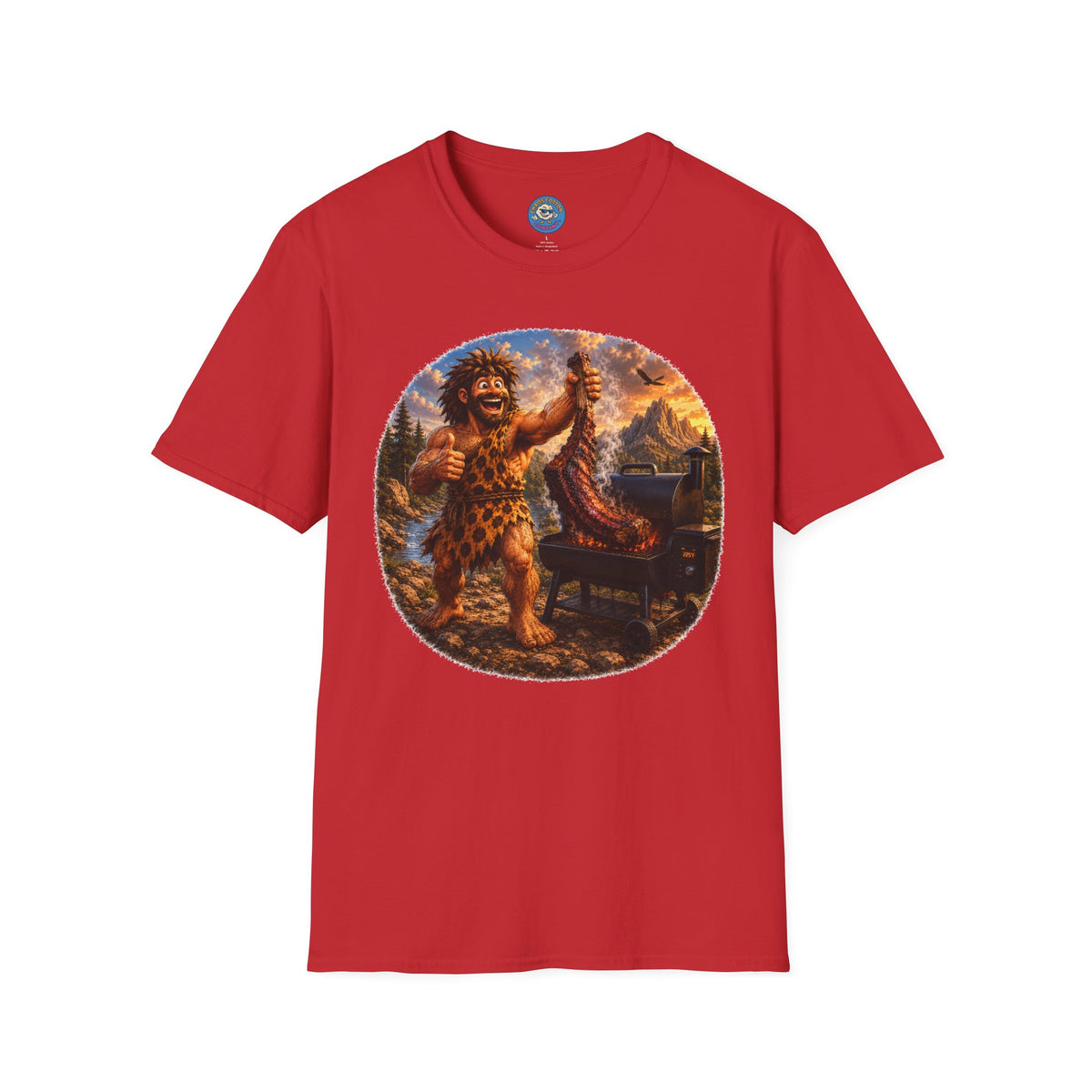 Caveman Grilling T-Shirt