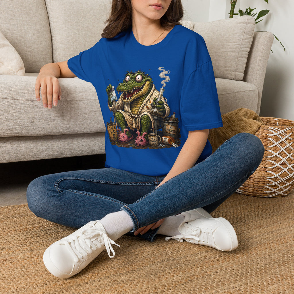 Gator Monster Smoking Pipe T-Shirt