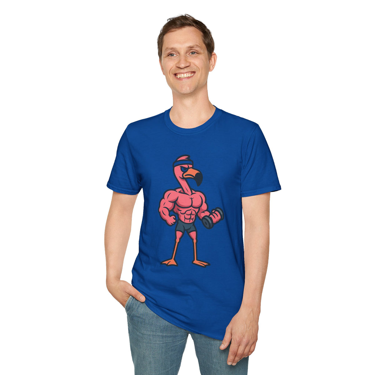 Skipping Leg Day Flamingo T-Shirt