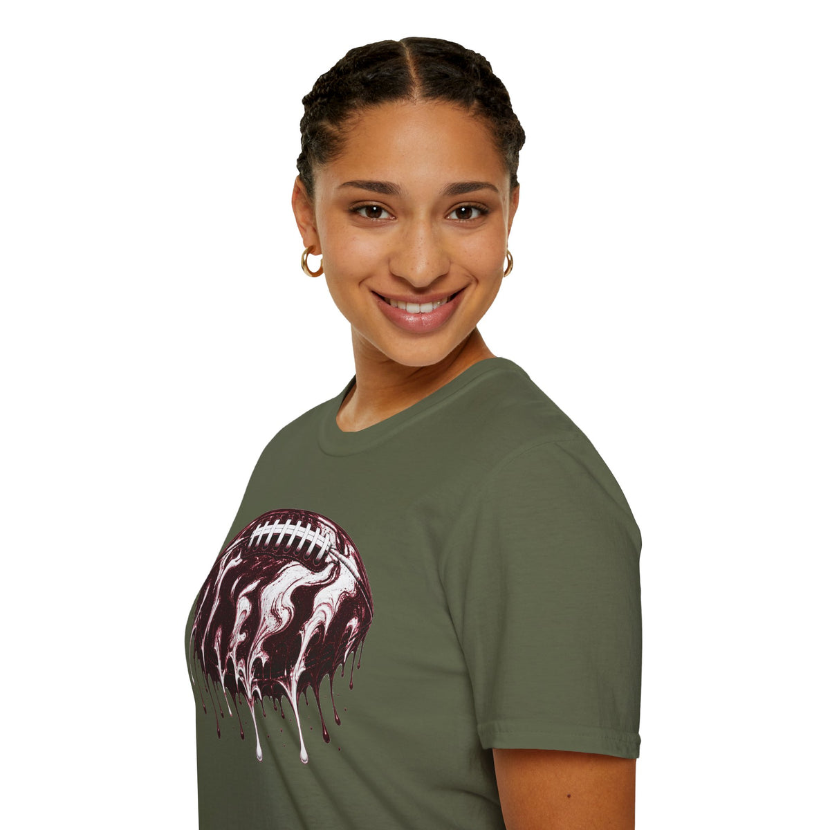 Mississippi State Bulldogs Drip Football T-Shirt