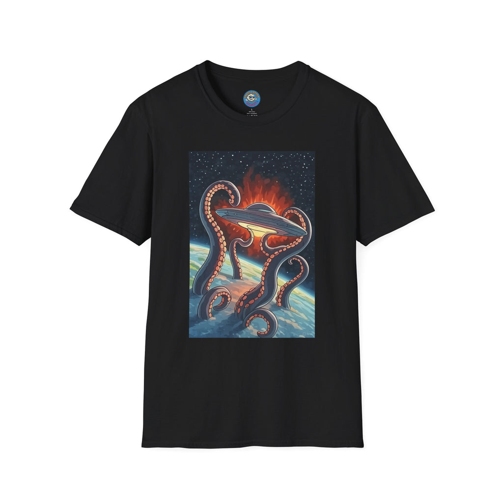 UFO & Giant Space Octopus T-Shirt