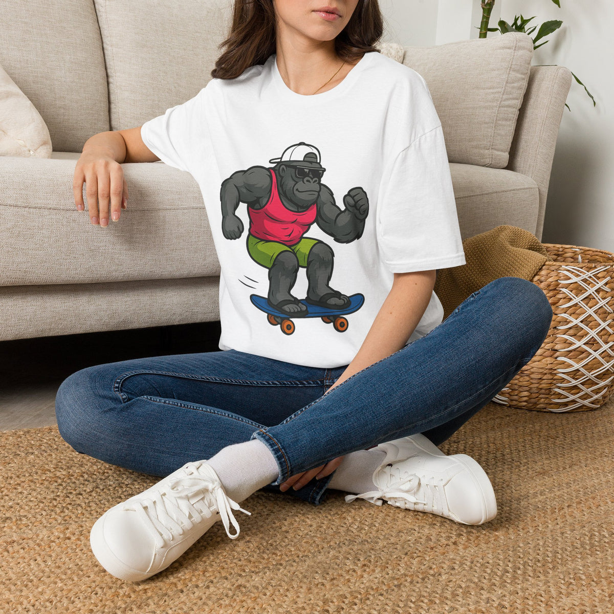 Skateboarding Gorilla T-Shirt