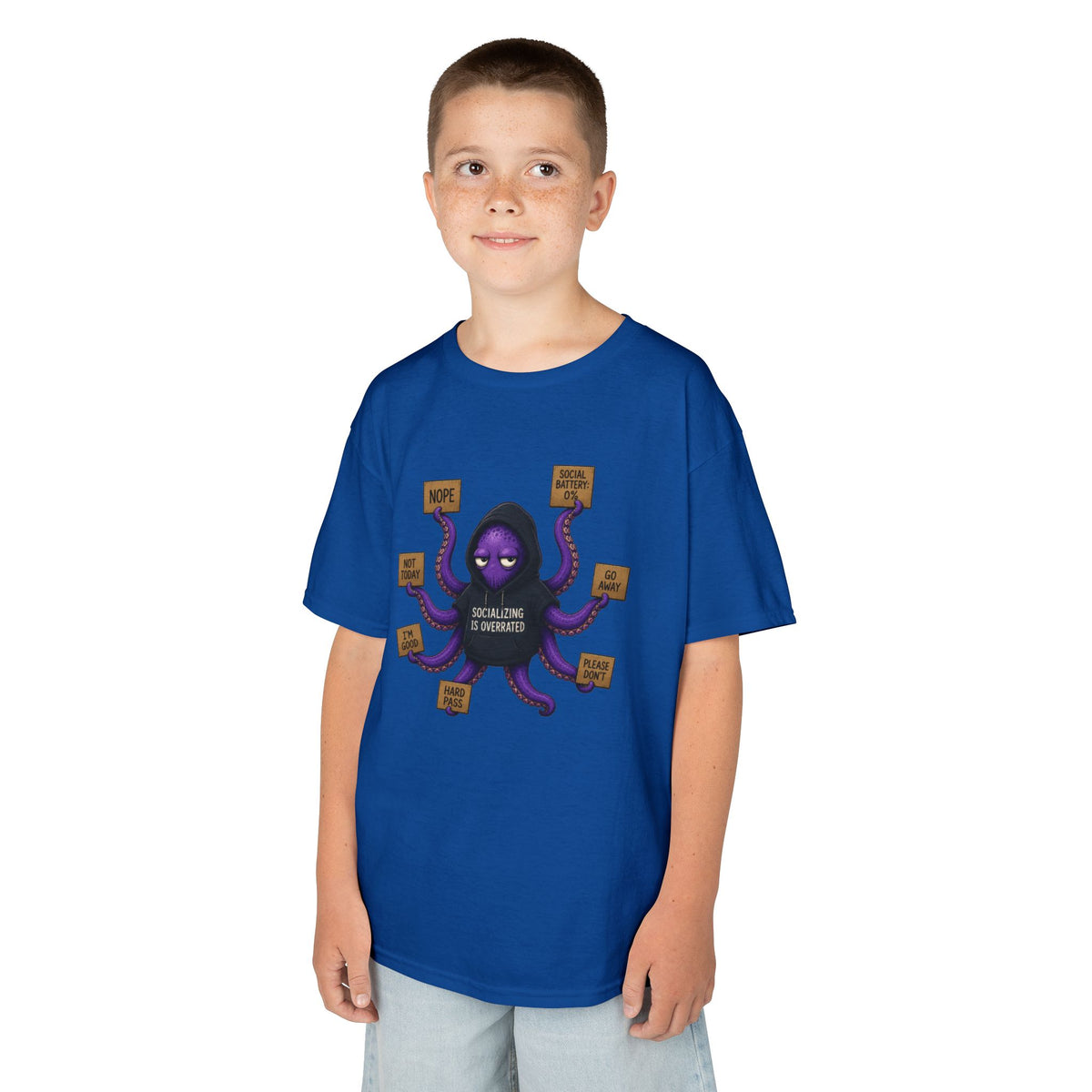 Anti-Social Octopus Kid's T-Shirt