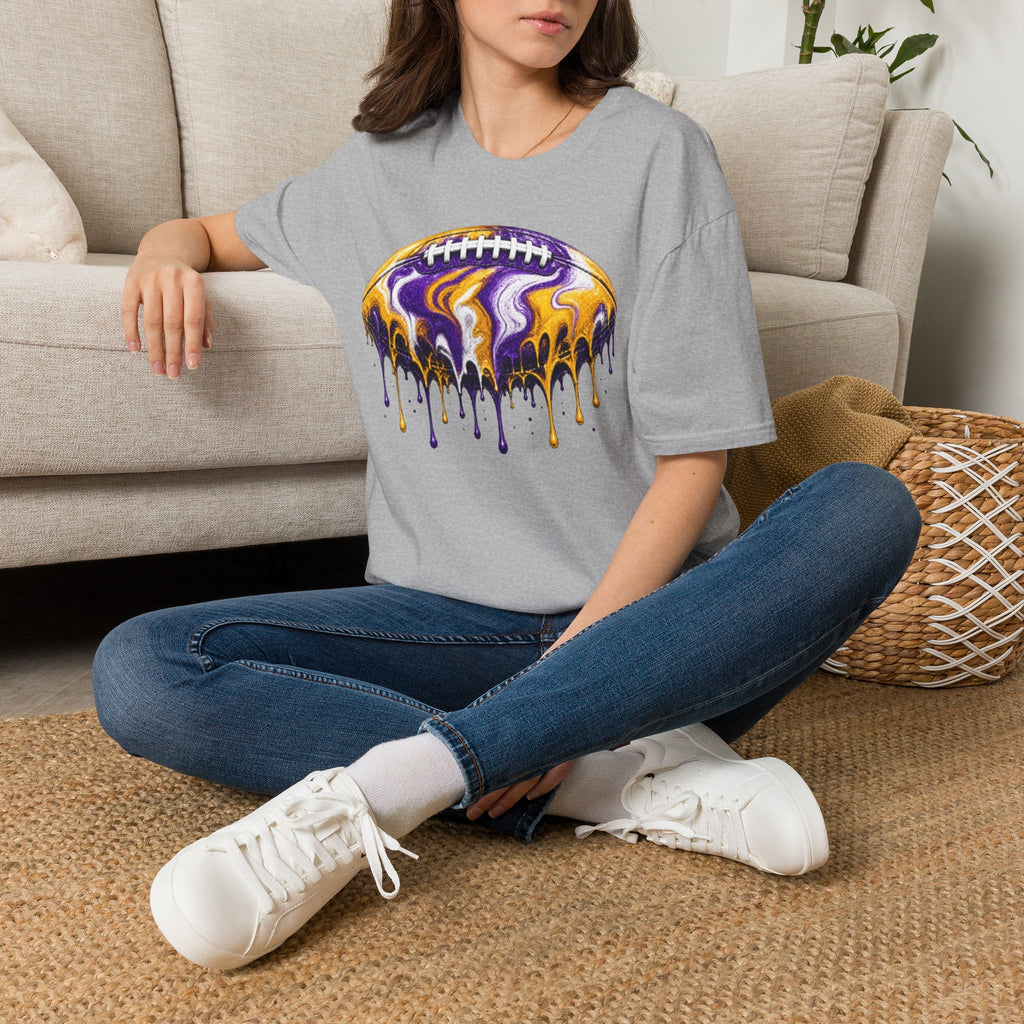 LSU Football Drip T-Shirt