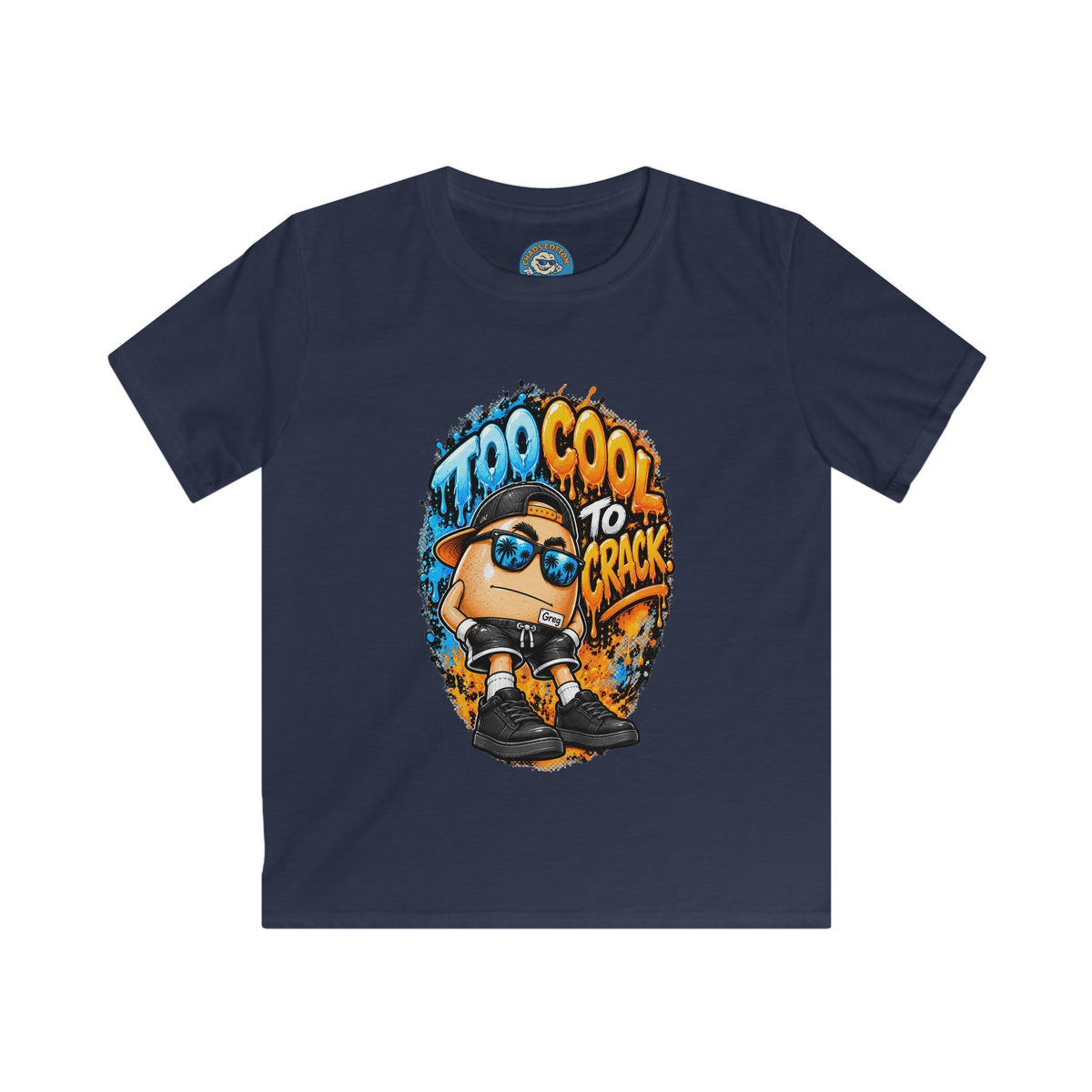 Greg the Egg " Too Cool to Crack" Kids T-Shirt