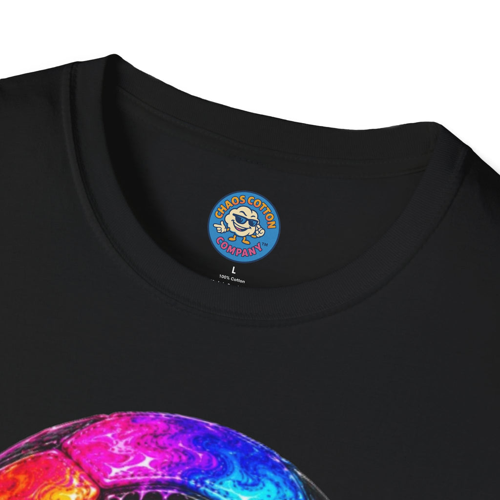 Rainbow Drip Soccer Ball T-Shirt