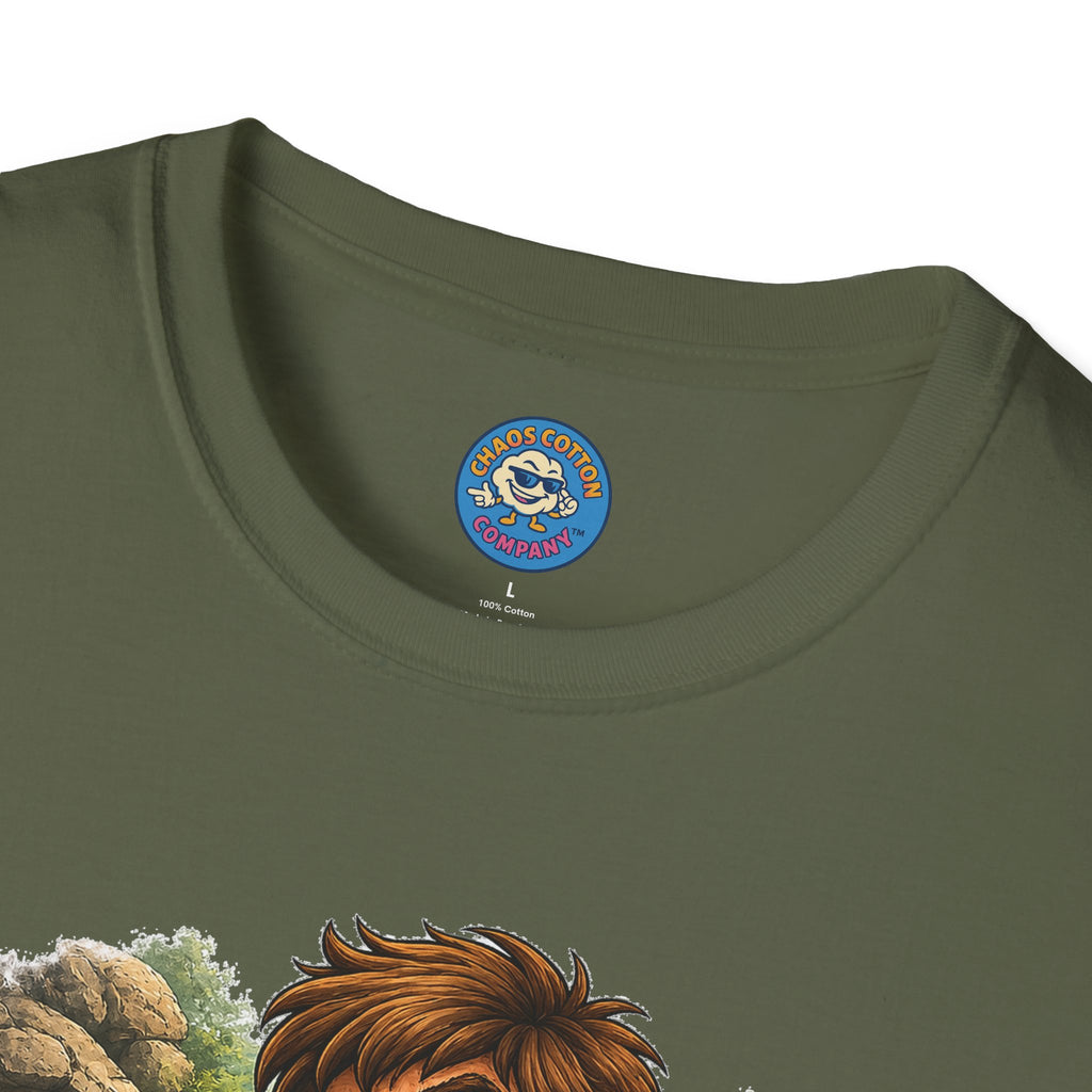 Caveman Discovers a Lighter T-Shirt
