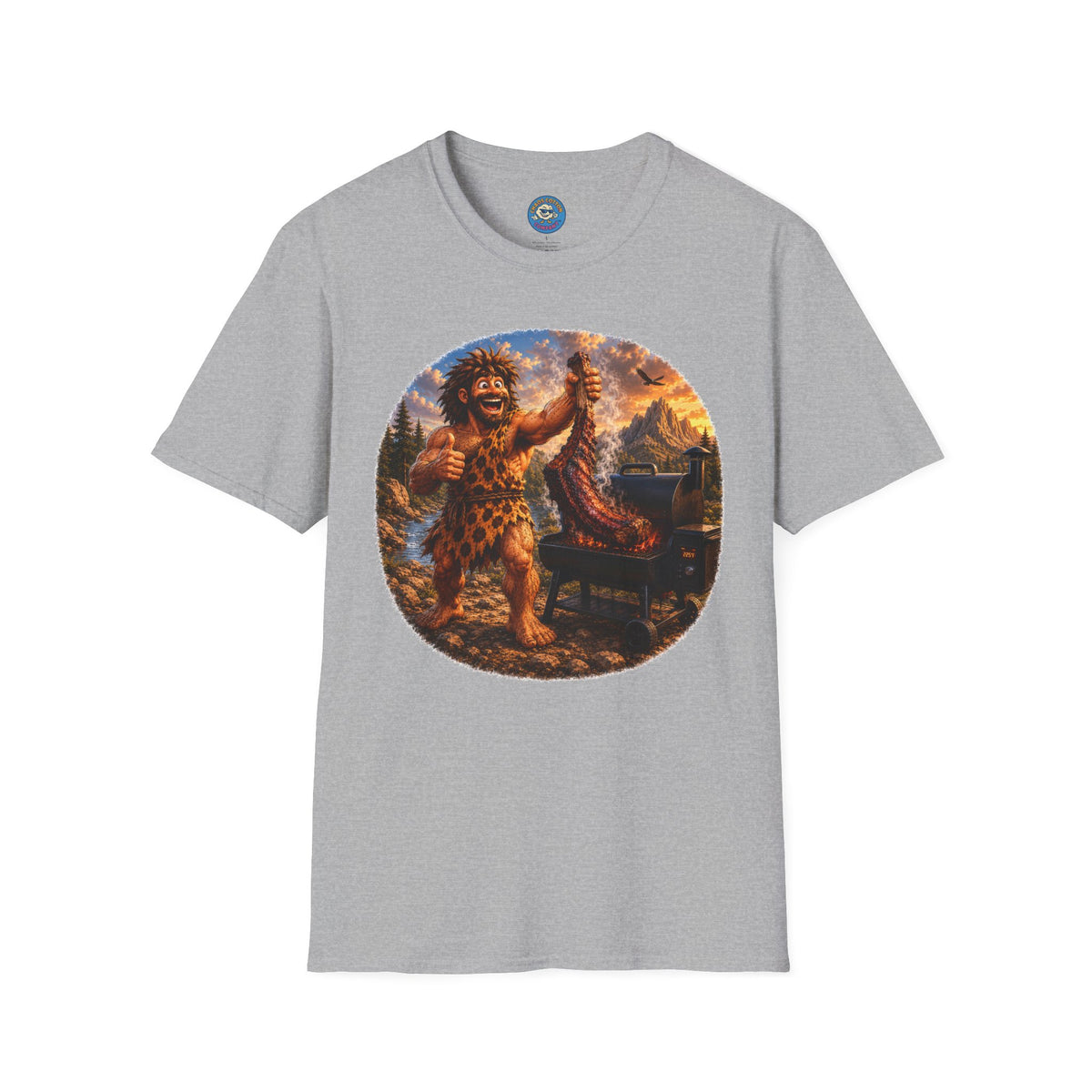 Caveman Grilling T-Shirt