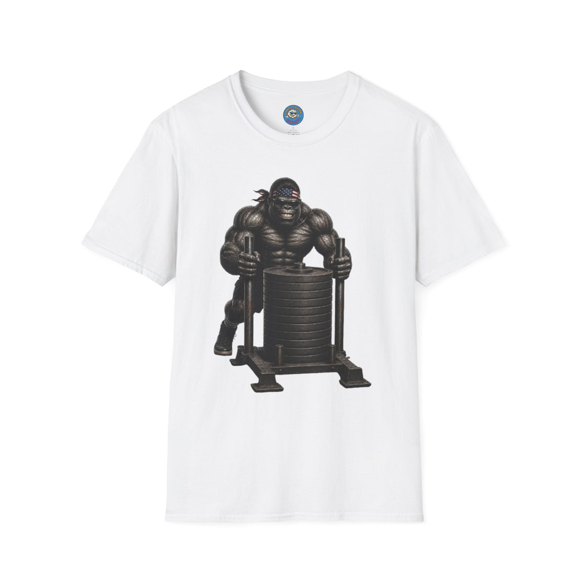 Gorilla Weightlifting T-Shirt (Pushing Sled)