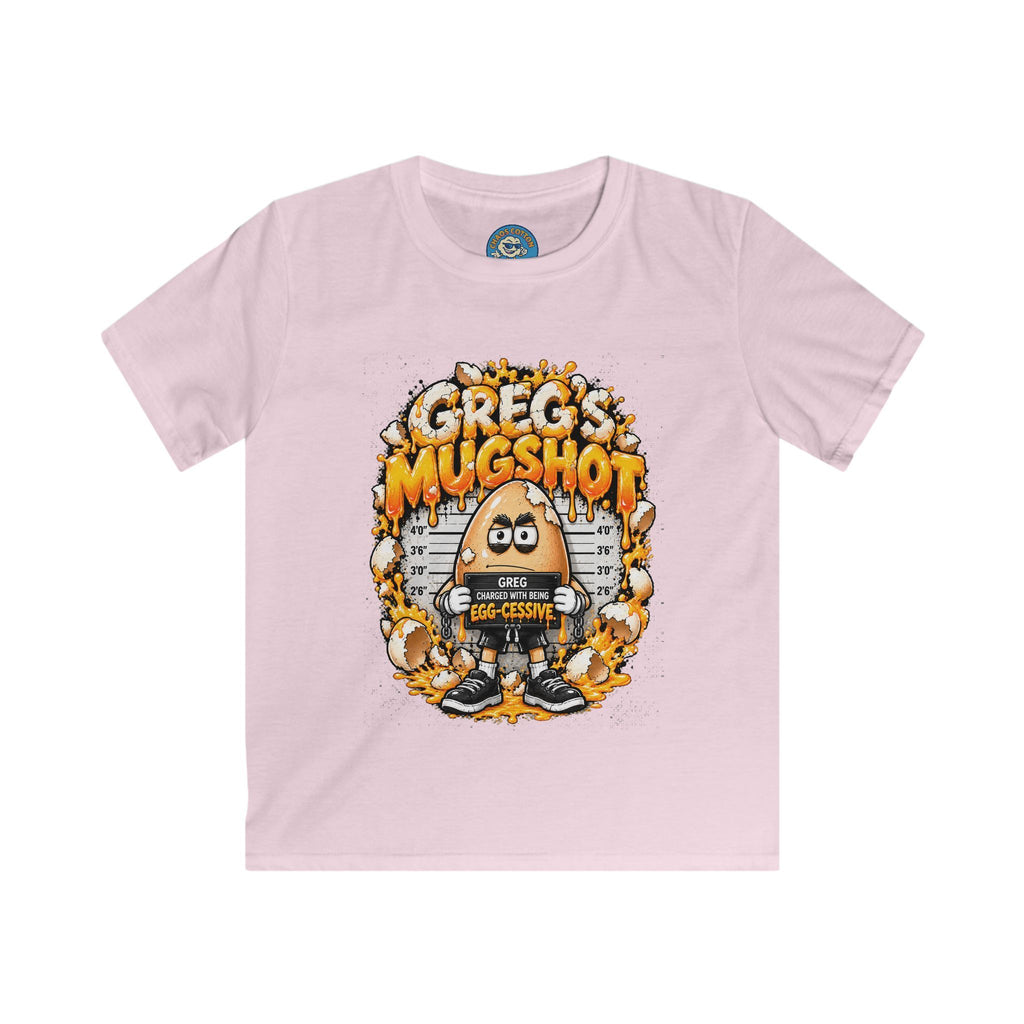 Greg the Egg "Greg's Mugshot" Kids T-Shirt
