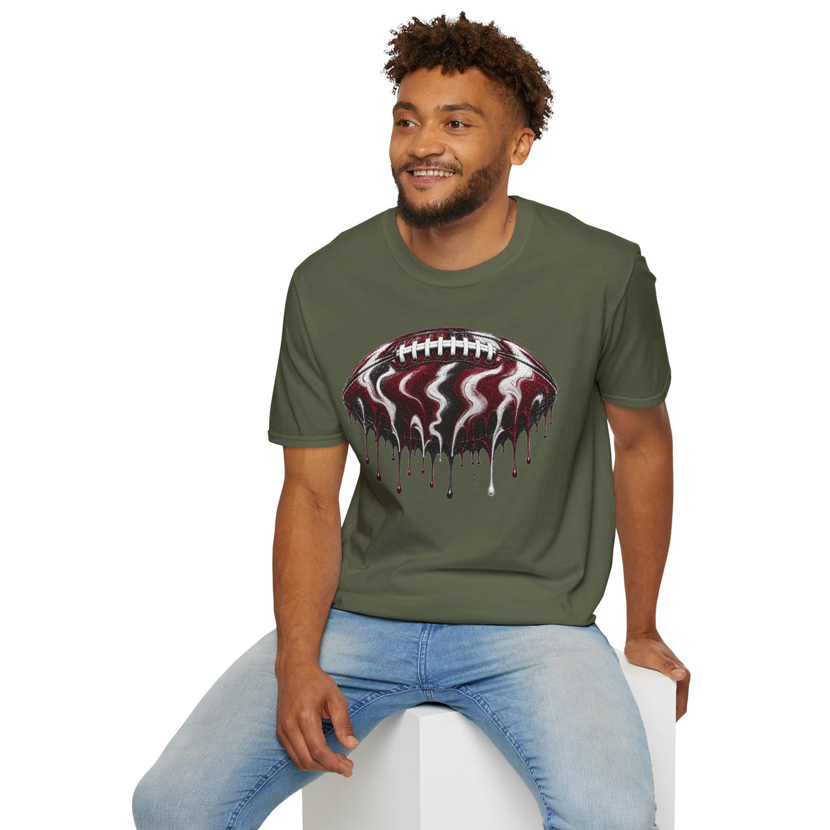 South Carolina Gamecocks Drip Football T-Shirt