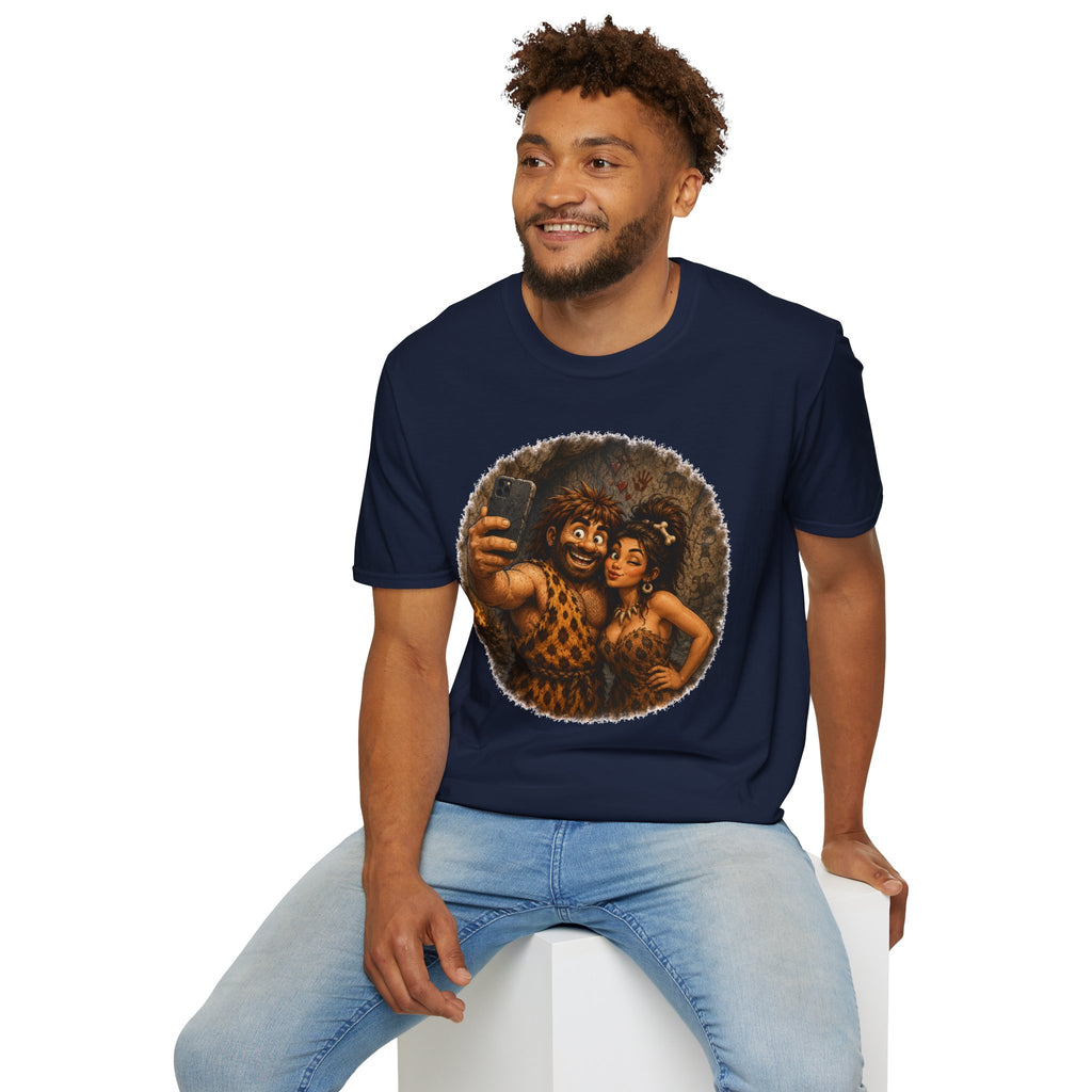 Caveman Couple Selfie T-Shirt