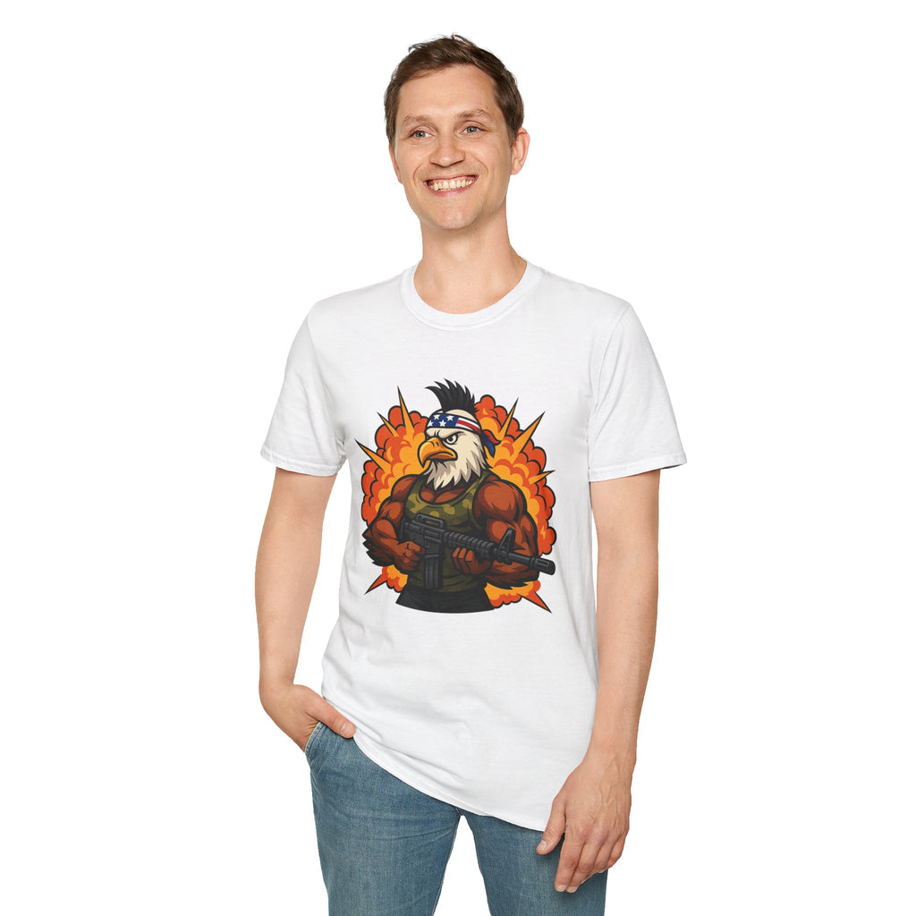 Patriotic Eagle Warrior T-Shirt