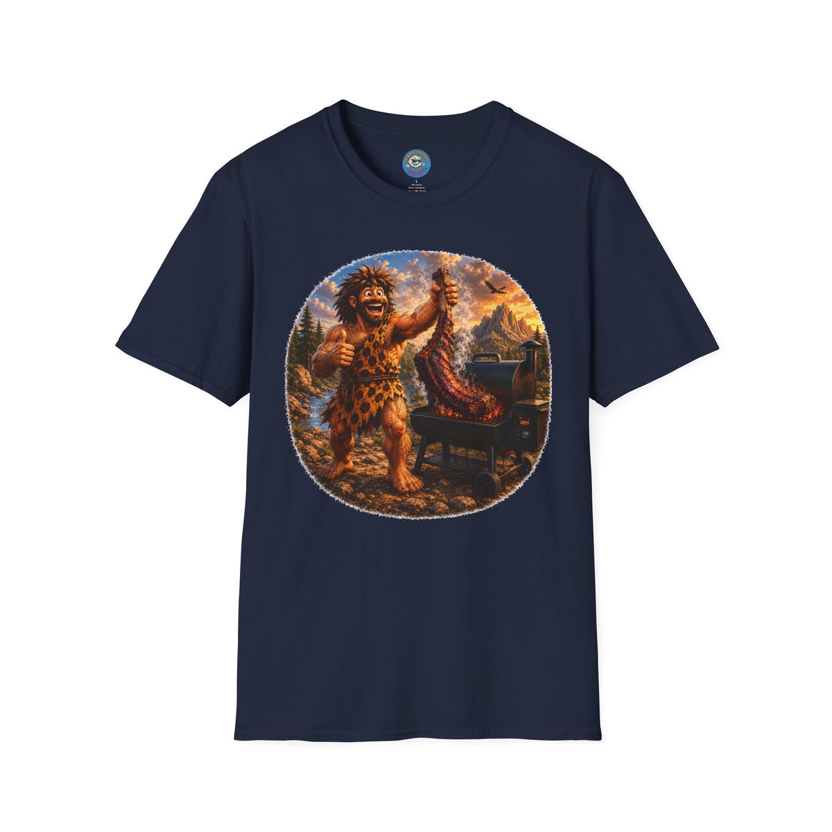 Caveman Grilling T-Shirt
