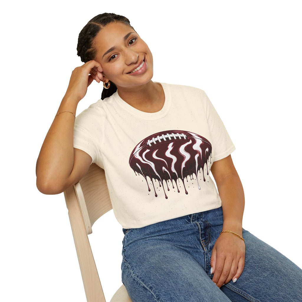 Texas A&M Aggies Drip Football T-Shirt