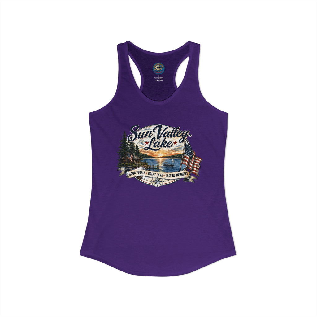 Sun Valley Lake Community Women's Ideal Racerback Tank