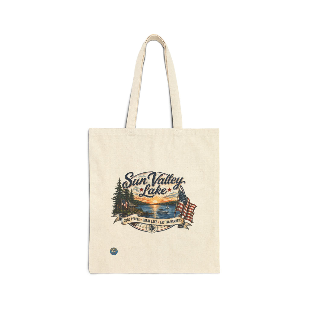 Sun Valley Lake Canvas Tote Bag