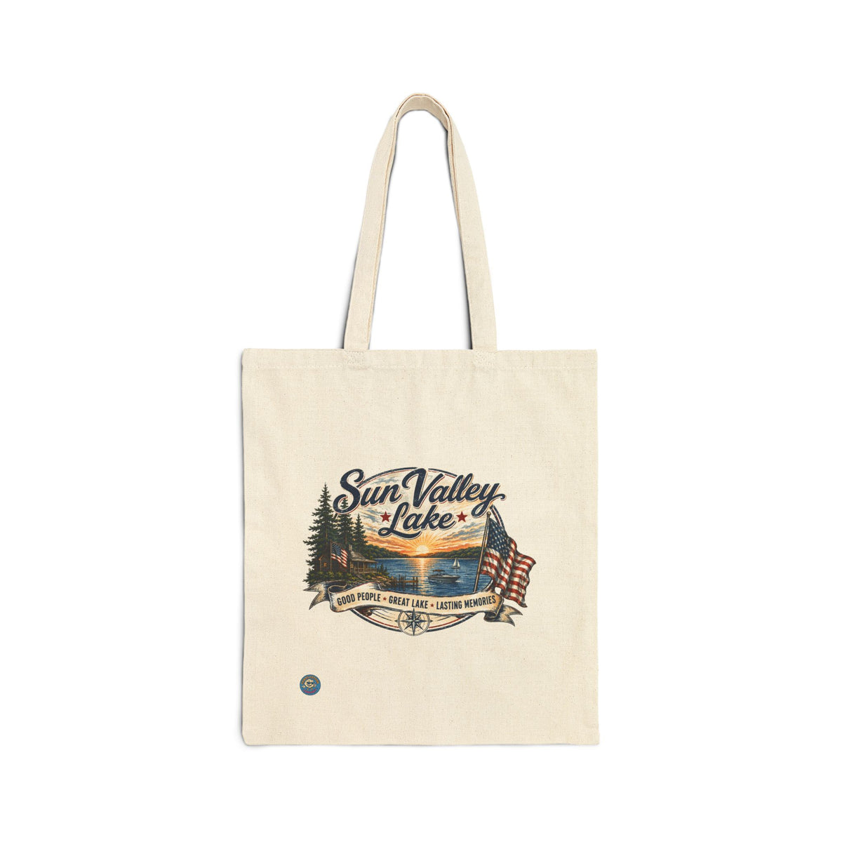 Sun Valley Lake Canvas Tote Bag