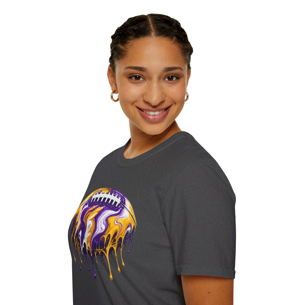 LSU Football Drip T-Shirt