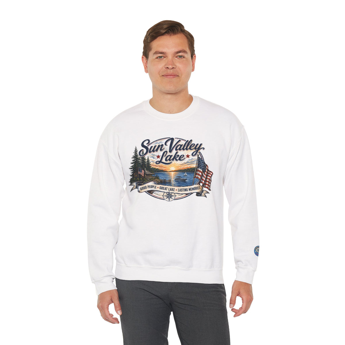 Sun Valley Lake Unisex Crewneck Sweatshirt