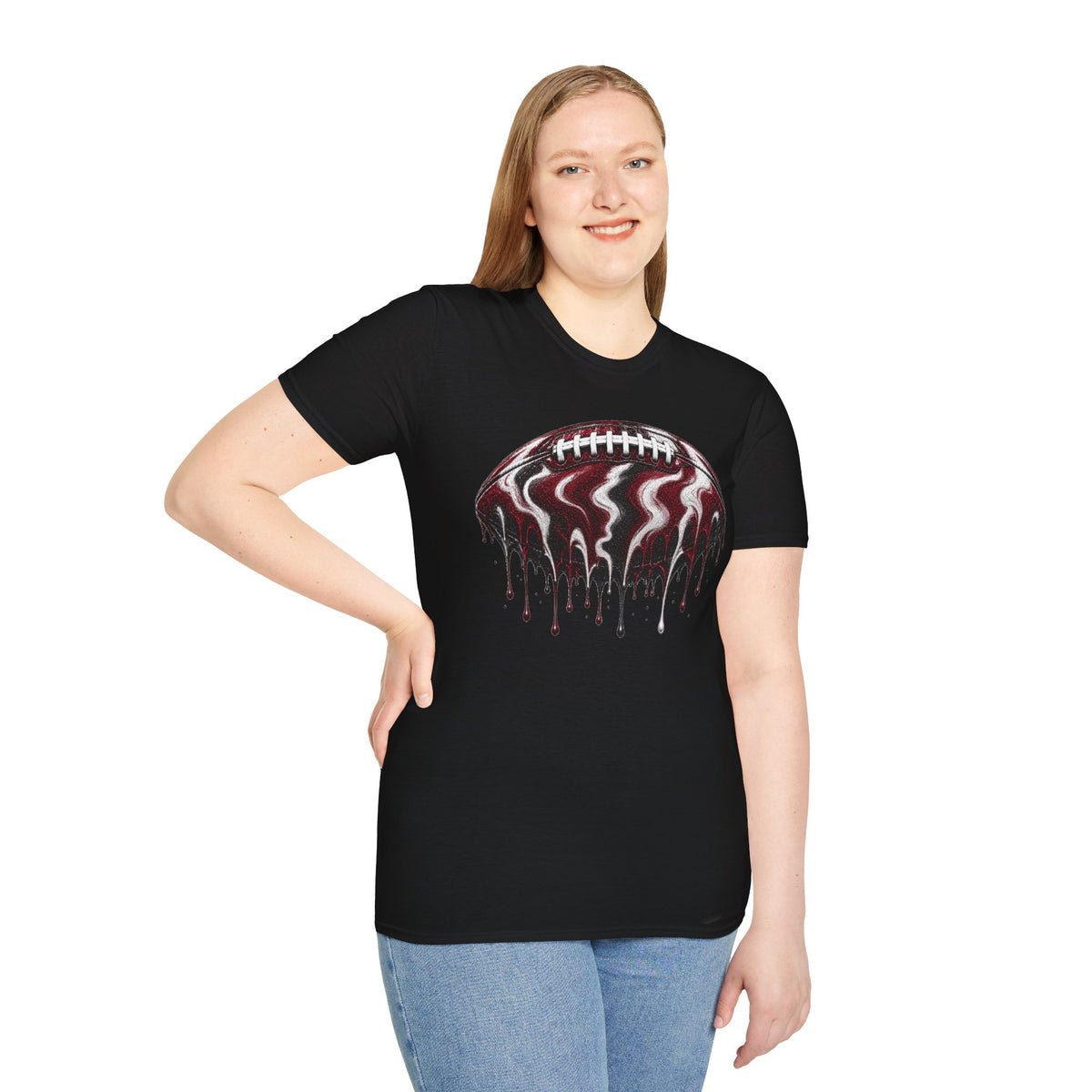 South Carolina Gamecocks Drip Football T-Shirt