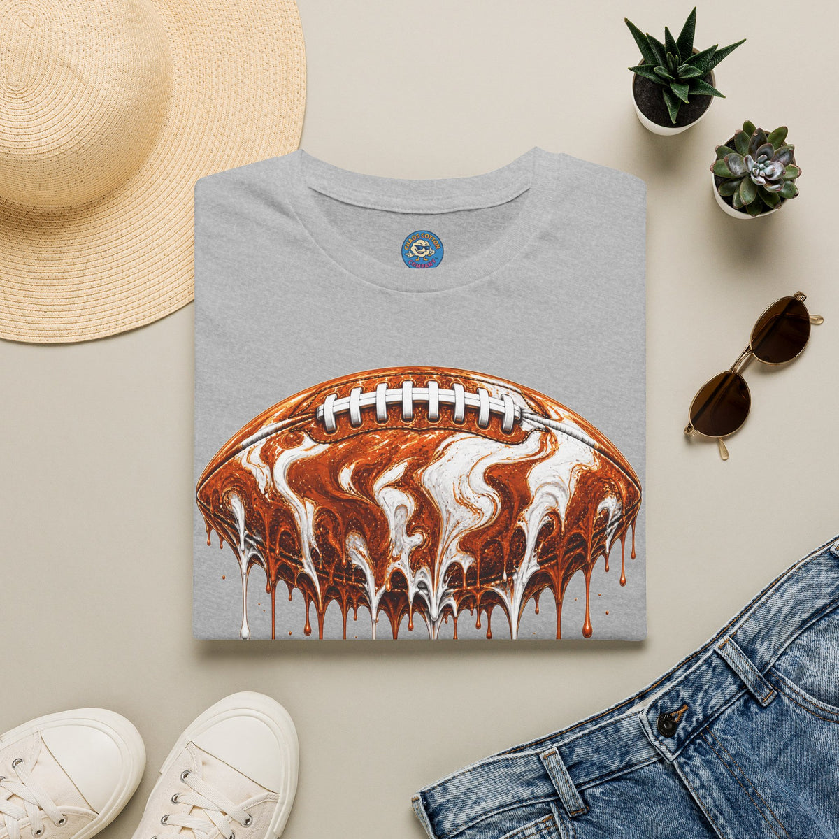 Texas Longhorns Drip Football T-Shirt