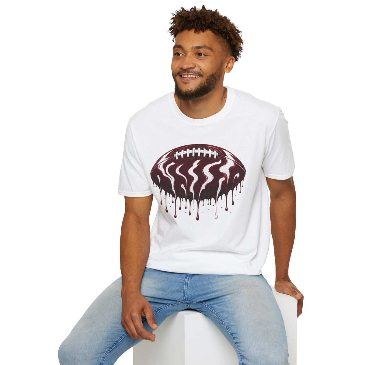 Texas A&M Aggies Drip Football T-Shirt
