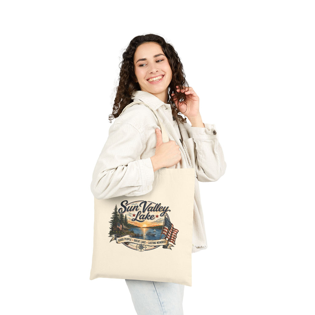 Sun Valley Lake Canvas Tote Bag
