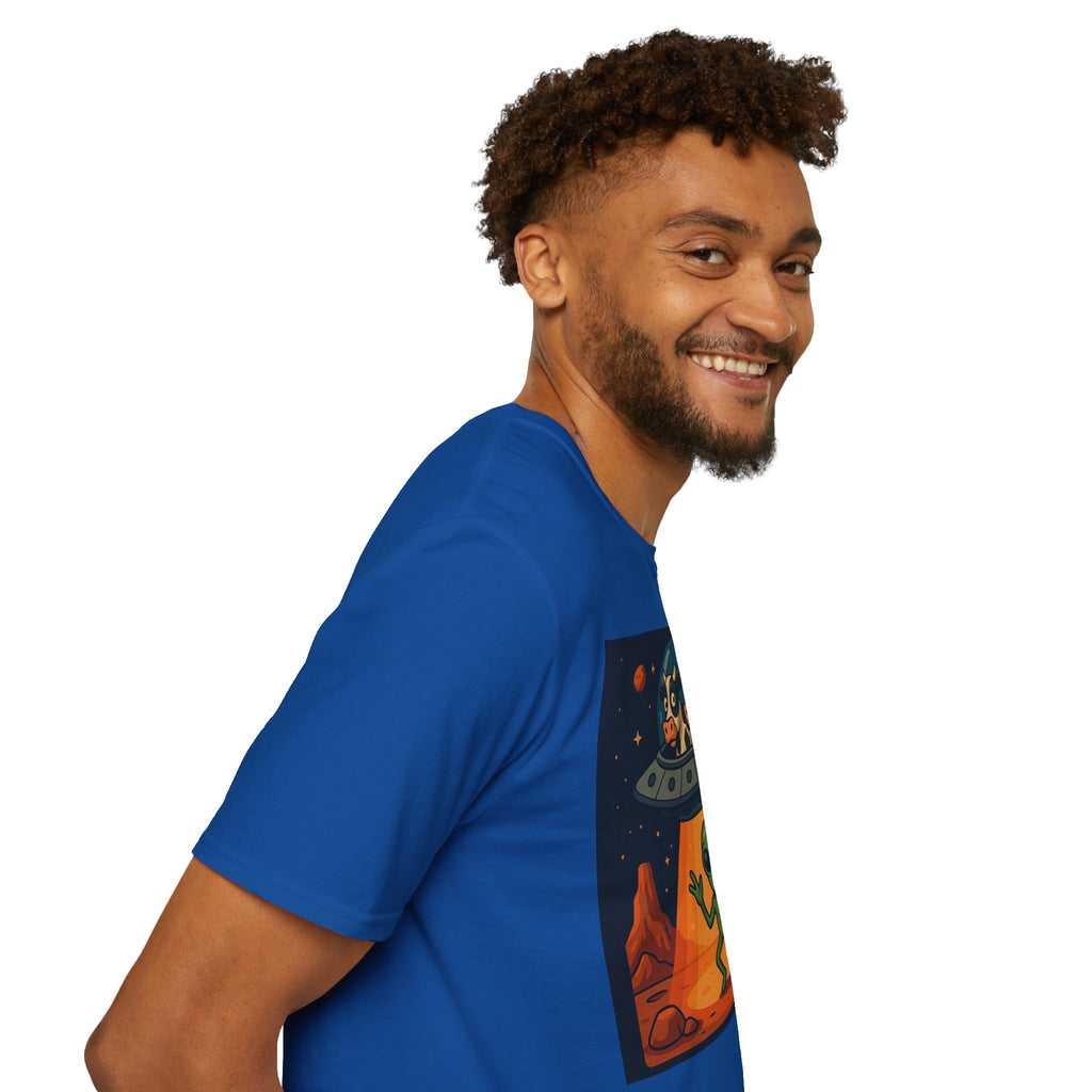 Udderly Suspicious: Alien Cow Abduction Funny UFO T-Shirt