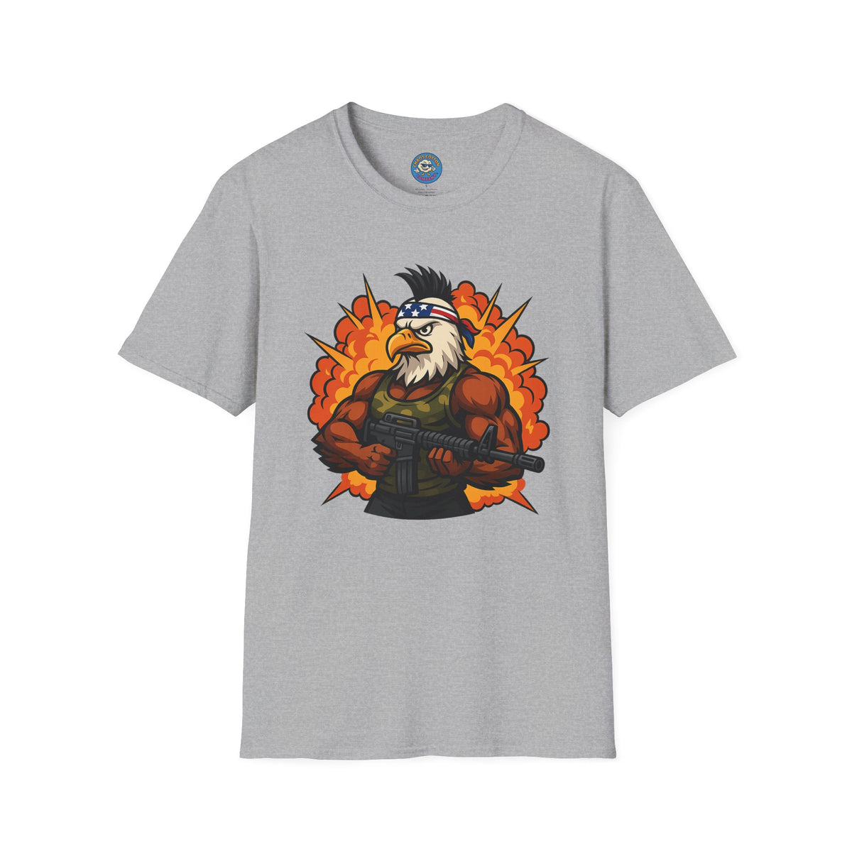 Patriotic Eagle Warrior T-Shirt