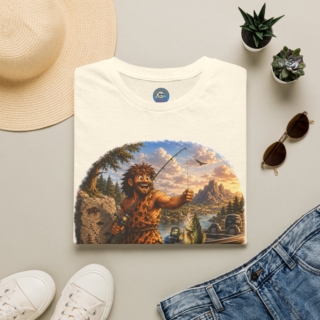 Caveman Goes Fishing T-Shirt