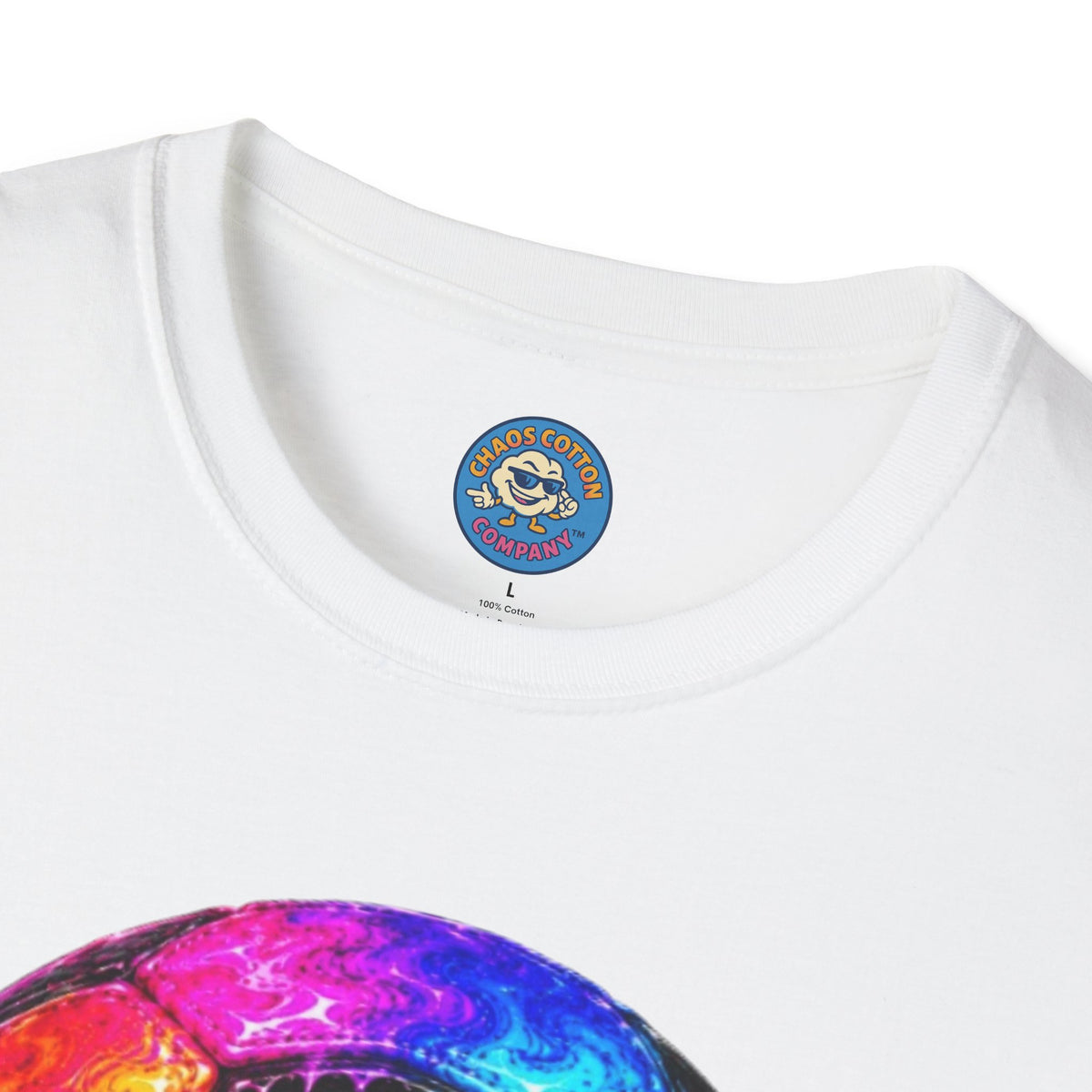 Rainbow Drip Soccer Ball T-Shirt