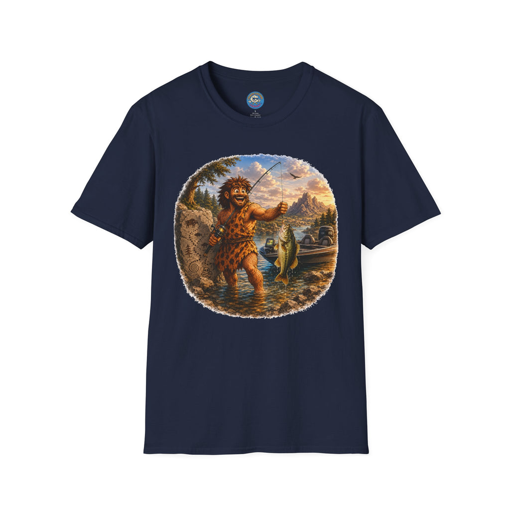 Caveman Goes Fishing T-Shirt