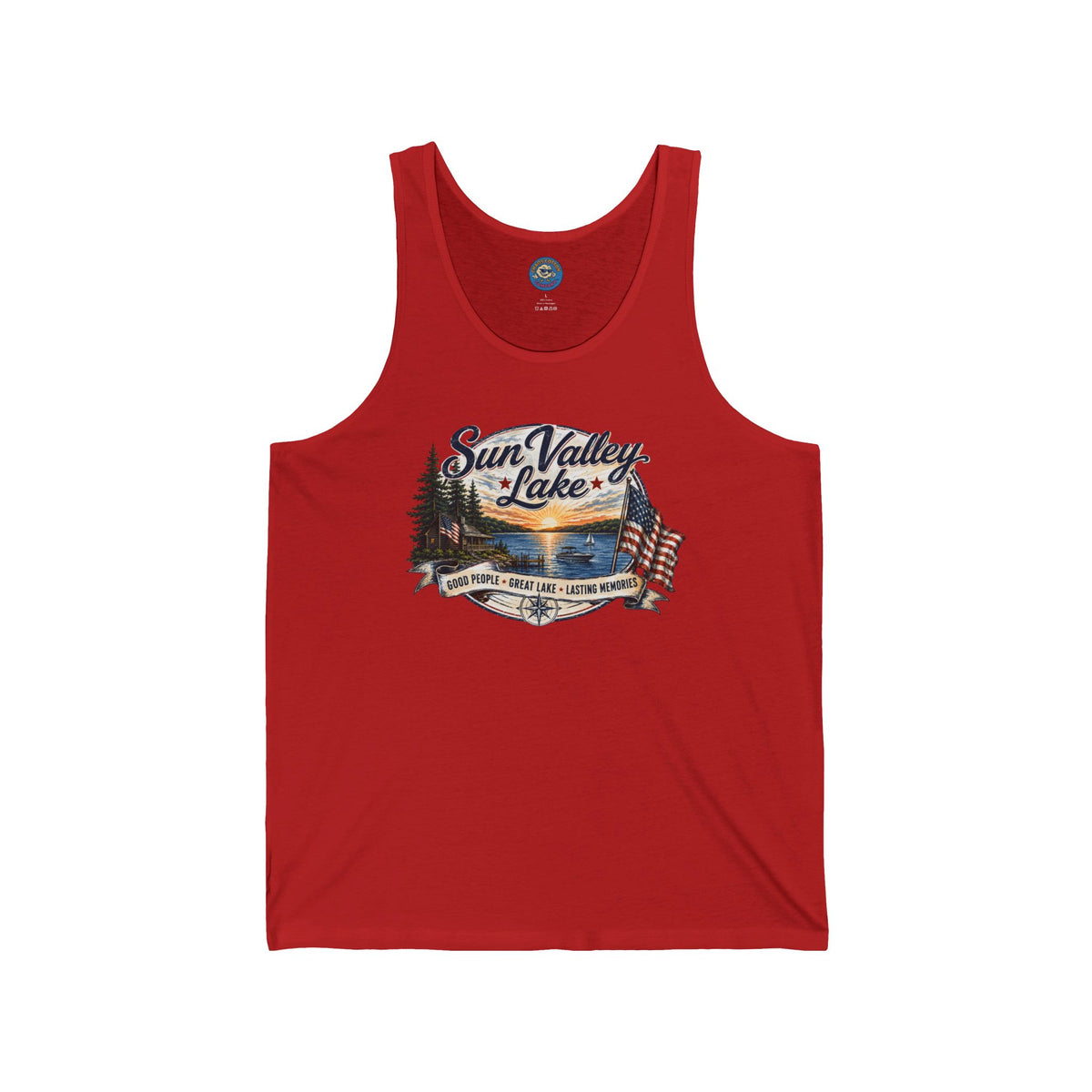 Sun Valley Lake Unisex Tank Top