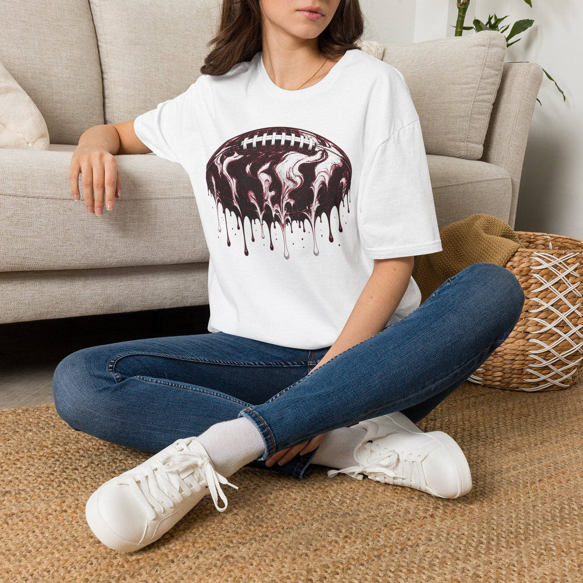 Mississippi State Bulldogs Drip Football T-Shirt