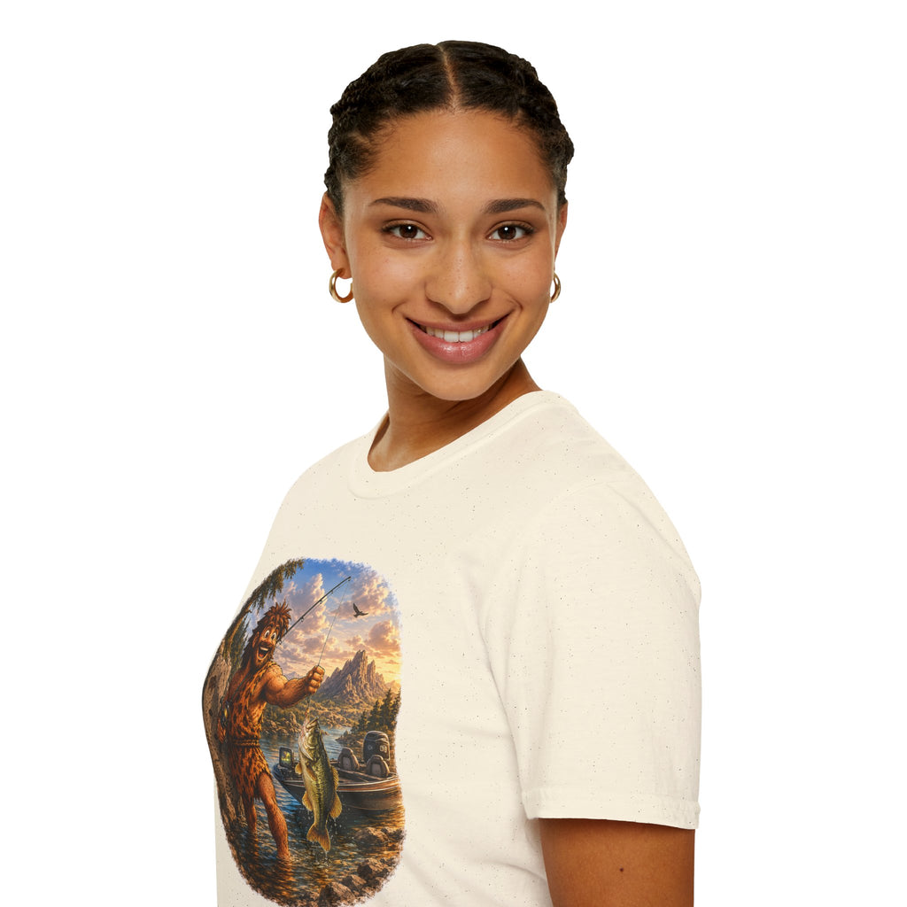Caveman Goes Fishing T-Shirt