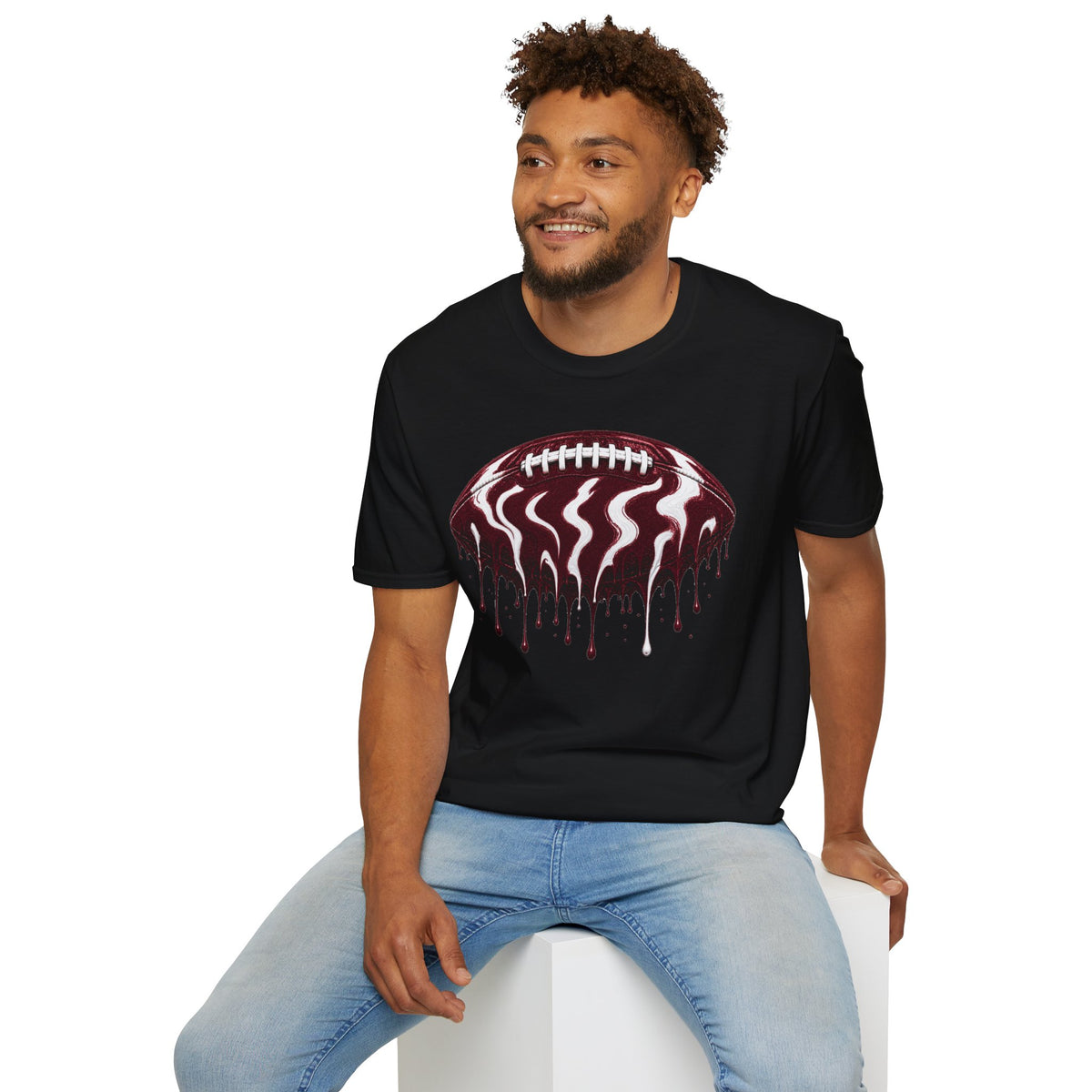 Texas A&M Aggies Drip Football T-Shirt