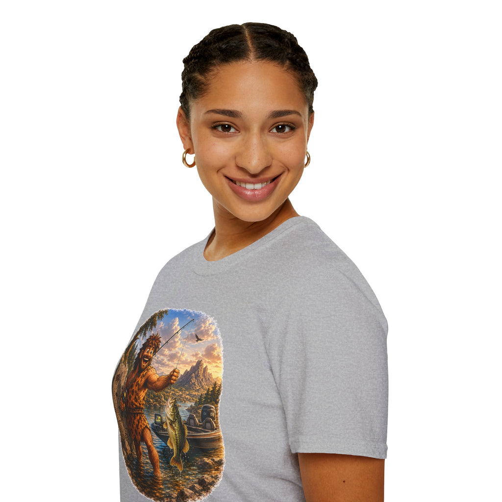 Caveman Goes Fishing T-Shirt