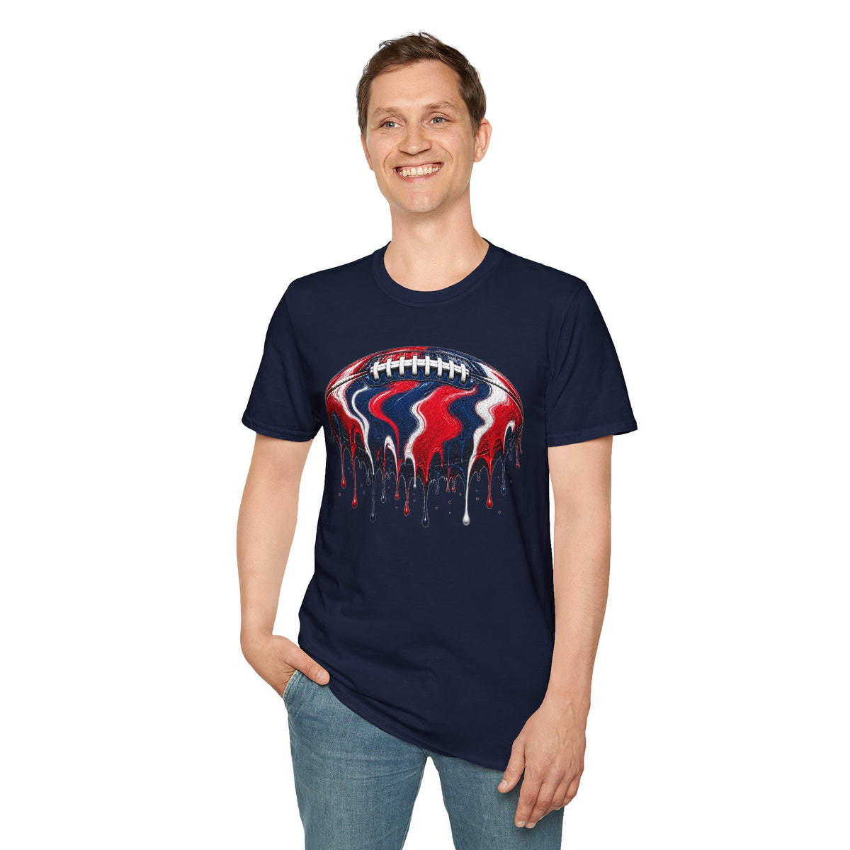 Ole Miss Drip Football T-Shirt
