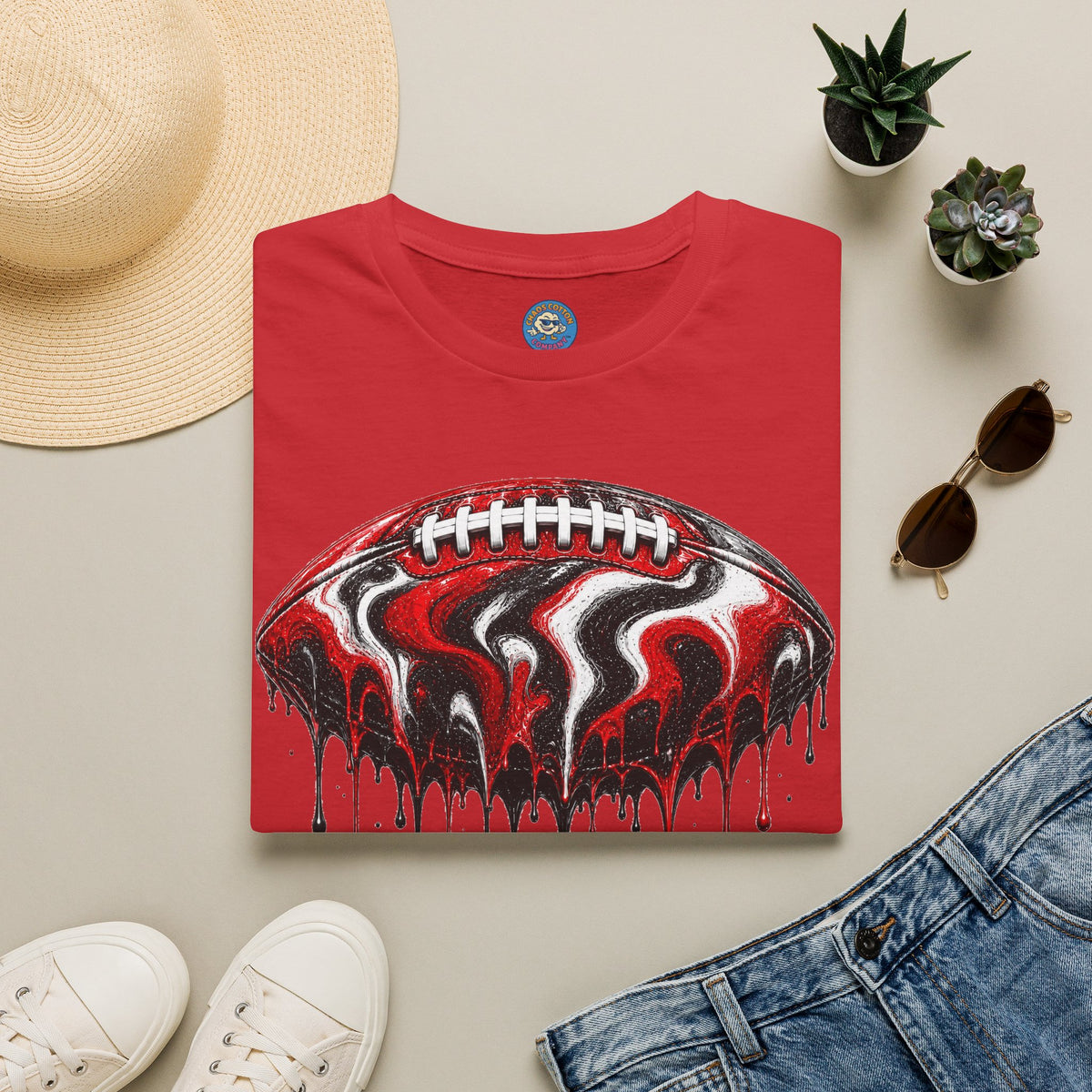 Georgia Bulldogs Drip Football T-Shirt