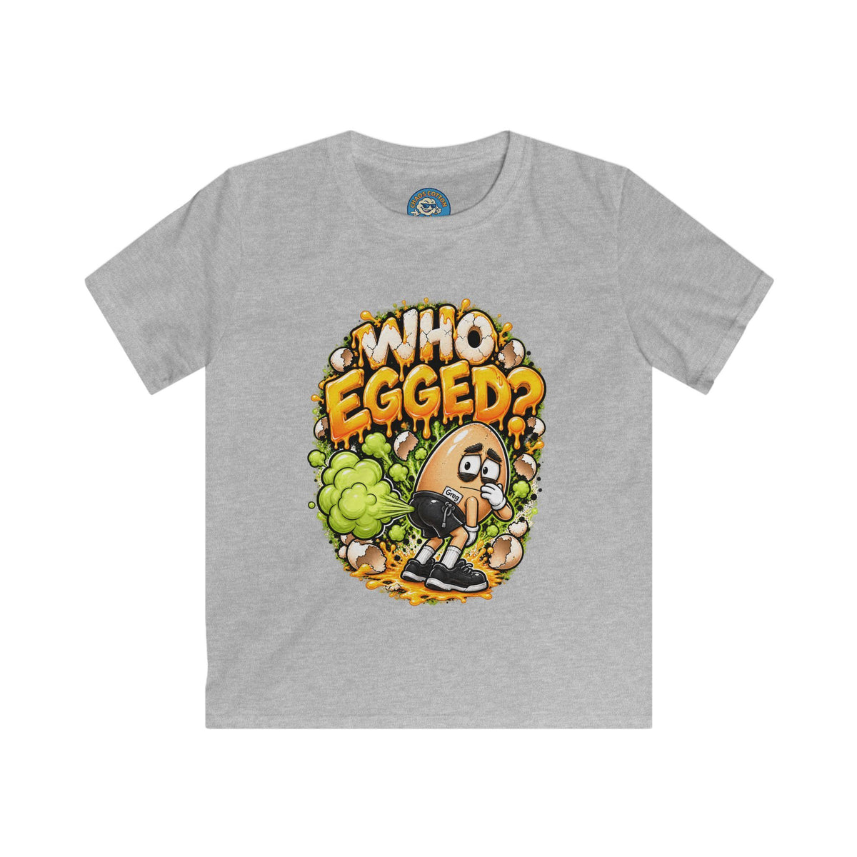 Greg the Egg "Who Egged" Kids T-Shirt