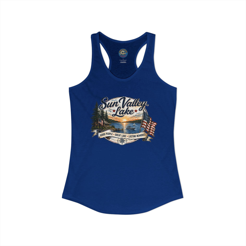Sun Valley Lake Community Women's Ideal Racerback Tank