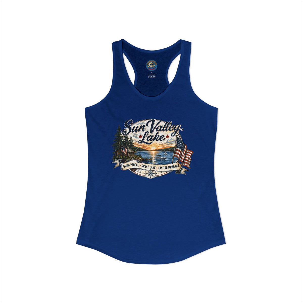Sun Valley Lake Community Women's Ideal Racerback Tank