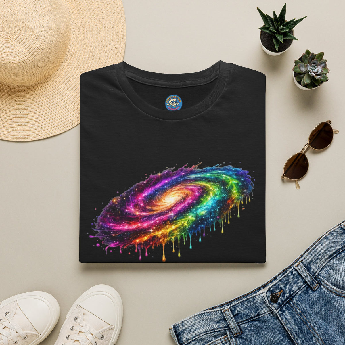 Rainbow Drip Galaxy T-Shirt