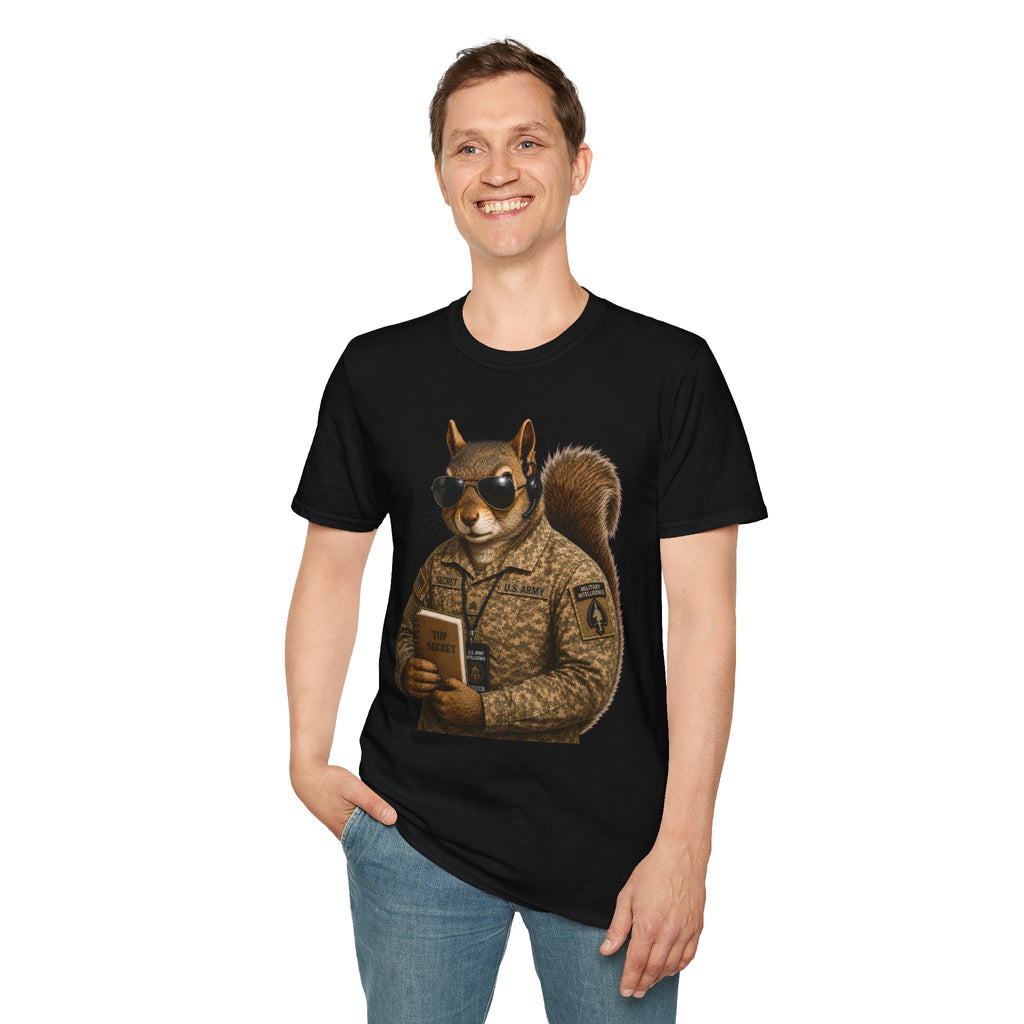 Secret Squirrel Military Intelligence Funny Tactical Squirrel Graphic