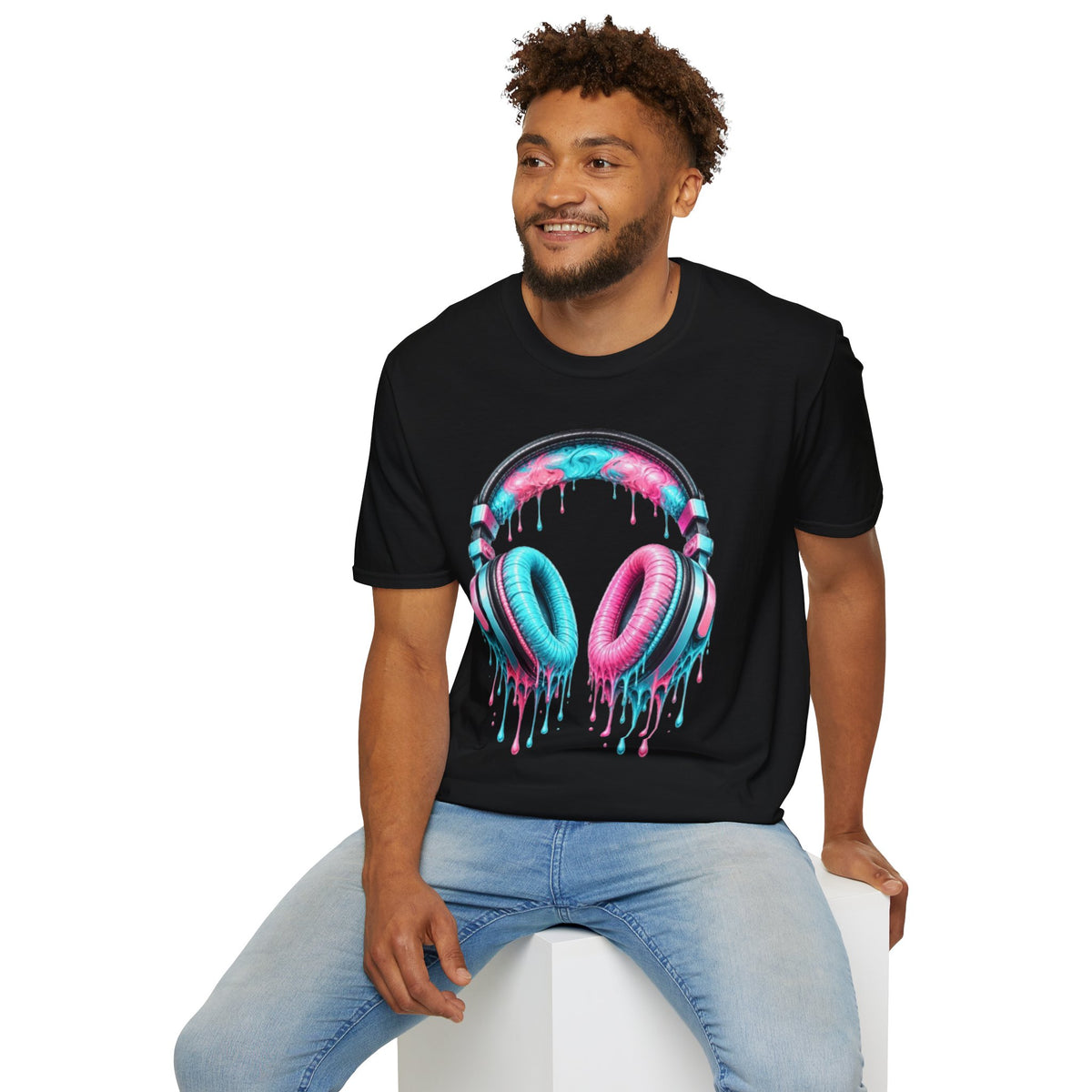 Miami Vice Drip Headphones T-Shirt